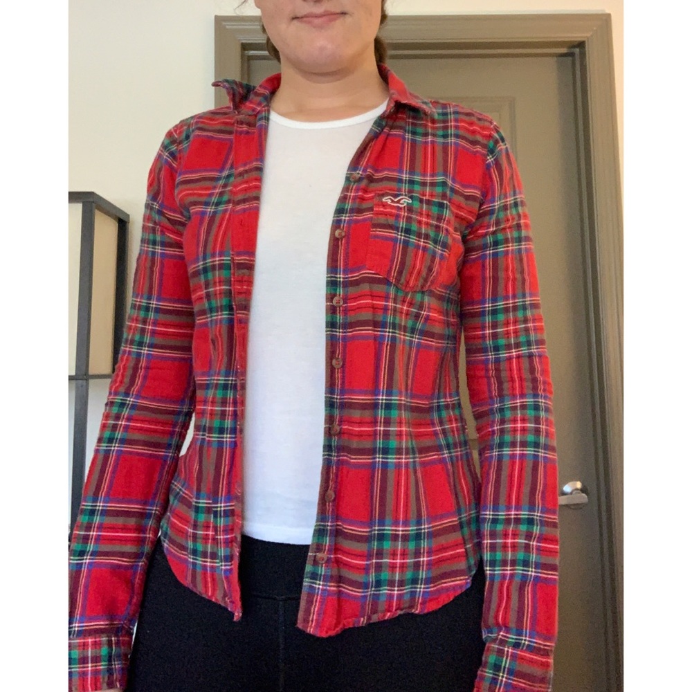 Hollister Plaid Button Down Long-sleeve Flannel